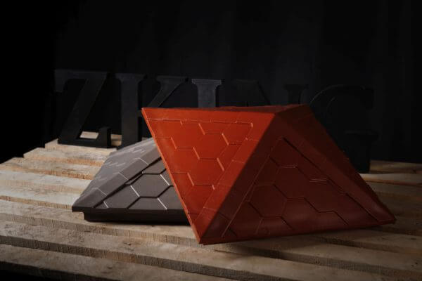 Колпак Zking Эверест Красный на столб 1.5х1.5 кирпича (390х390мм) в Брянске фото