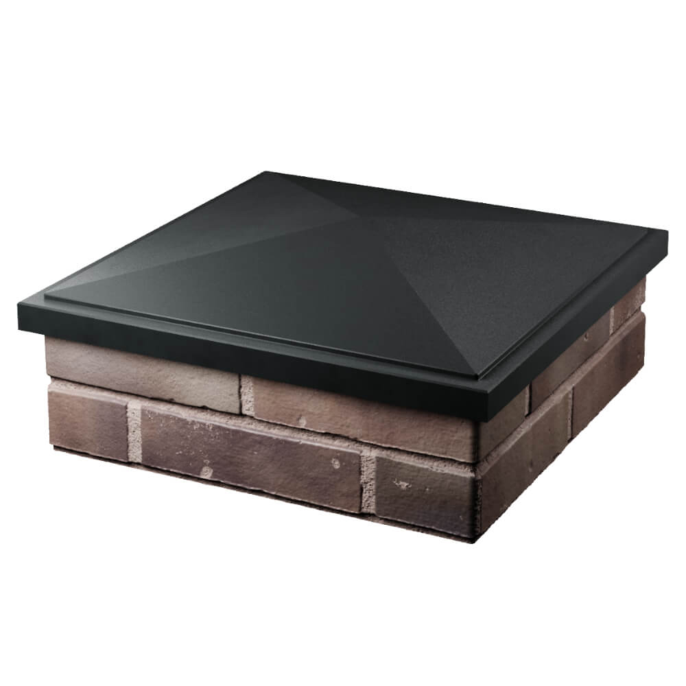 Колпак Zking БонаМоно Черный на столб 2х2 кирпича (515х515, 530х530мм) в Брянске фото