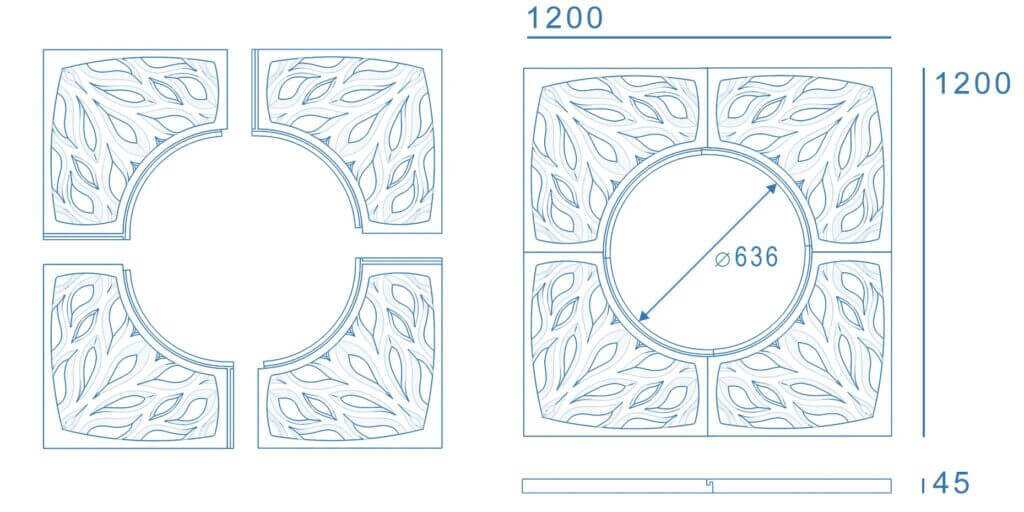 Приствольная решетка для дерева ZKING CRUST 1.2х1.2м Черная в Брянске фото
