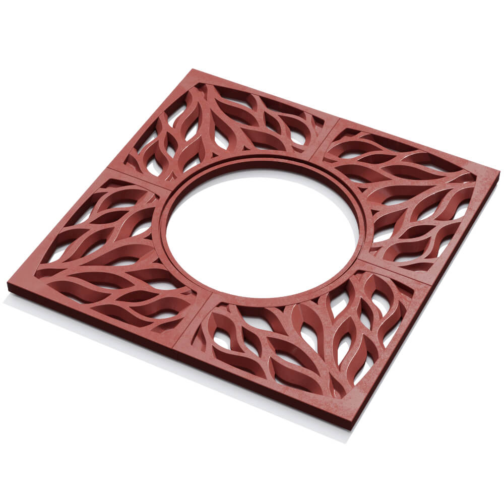 Приствольная решетка для дерева ZKING CRUST 1.2х1.2м Красная в Брянске фото