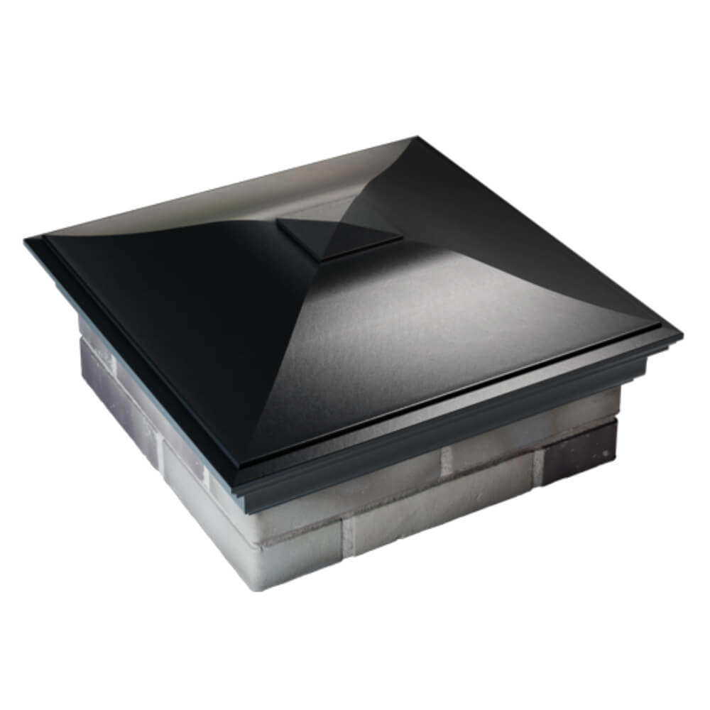 Колпак Zking Монблан Черный на столб 2х2 кирпича (515х515мм) Брянск фото