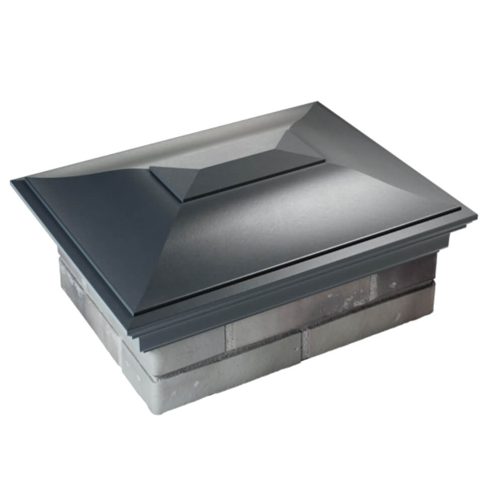 Колпак Zking Монблан Серый на столб 2х1.5 кирпича (515х385мм) Брянск фото