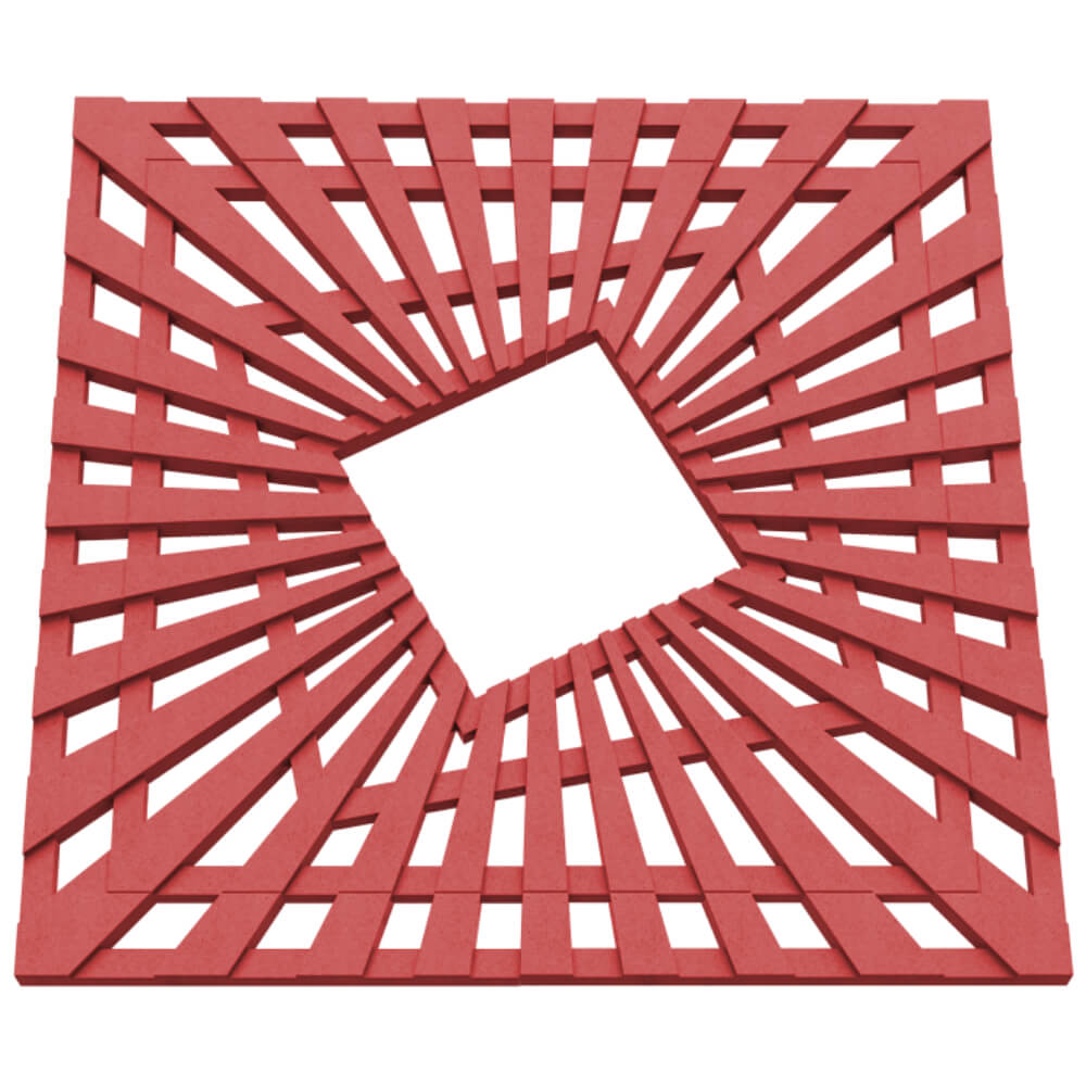 Приствольная решетка для дерева ZKING ATMOSPHERE 1.2х1.2м Красная в Брянске фото