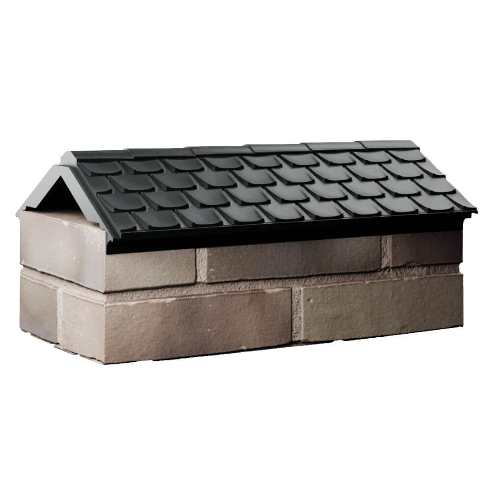 Парапет Zking Эльбрус Черный с посадкой на 1 кирпич (255мм) Брянск фото