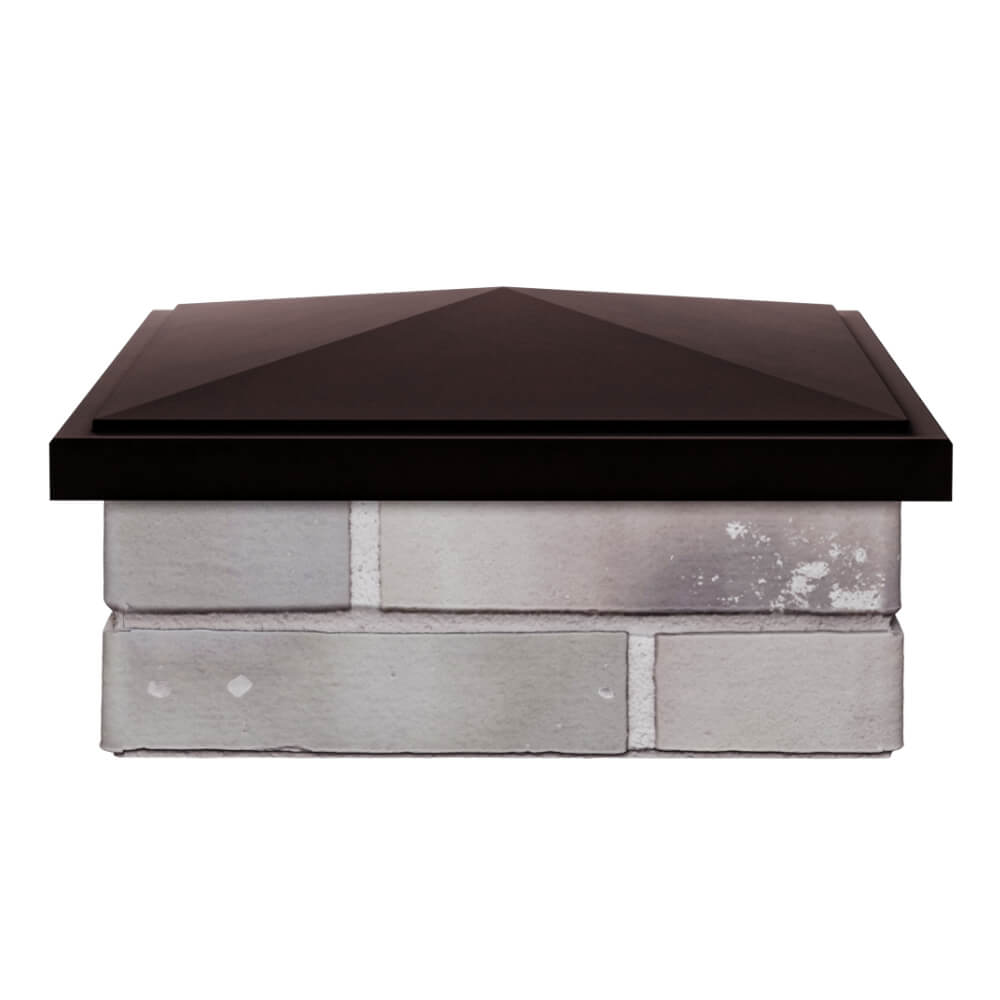 Колпак Zking БонаМоно Коричневый на столб 1.5х1.5 кирпича (385х385, 400х400мм) Брянск фото