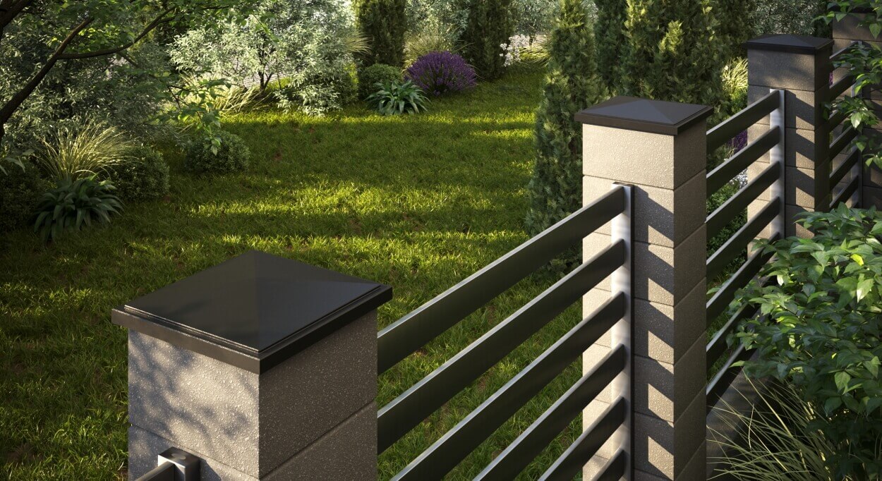 Колпак Zking БонаМоно Коричневый на столб 1.5х1.5 кирпича (385х385, 400х400мм) в Брянске фото