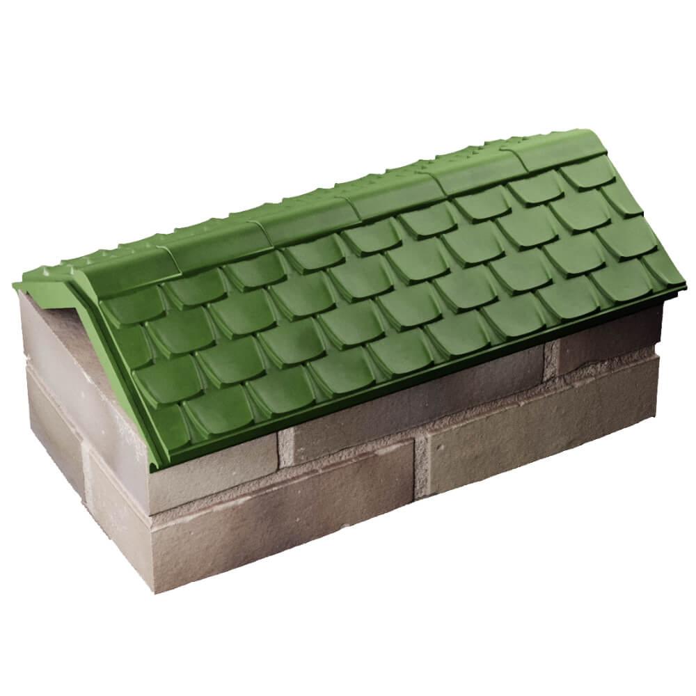 Парапет Zking Эльбрус Зеленый с посадкой на 1 кирпич (255мм) в Брянске фото