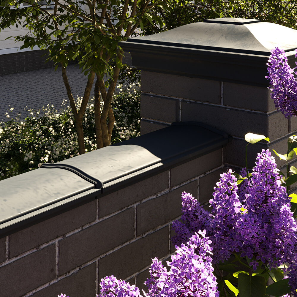 Парапет Zking Монблан Черный посадка на 0.5 кирпича (130мм) в Брянске фото