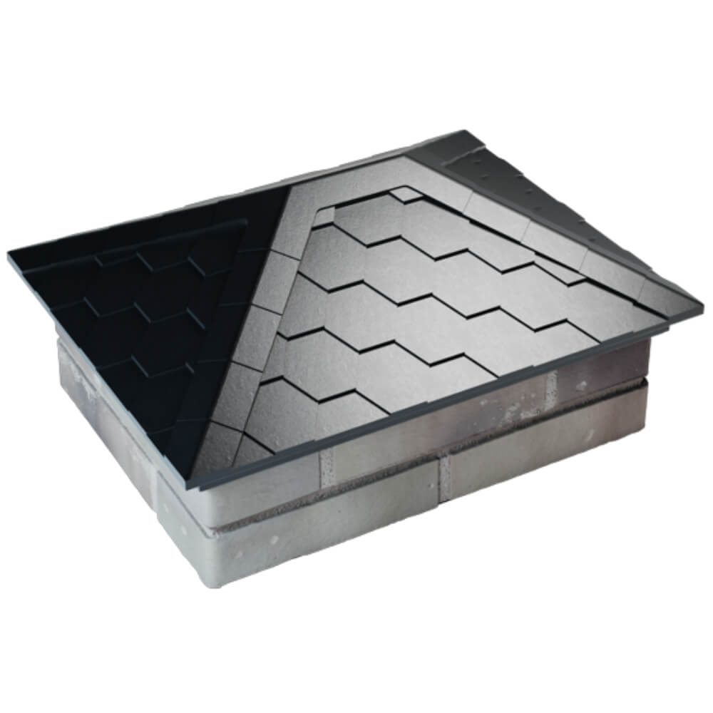 Колпак Zking Эверест Черный на столб 2х1.5 кирпича (520х390мм) Брянск фото