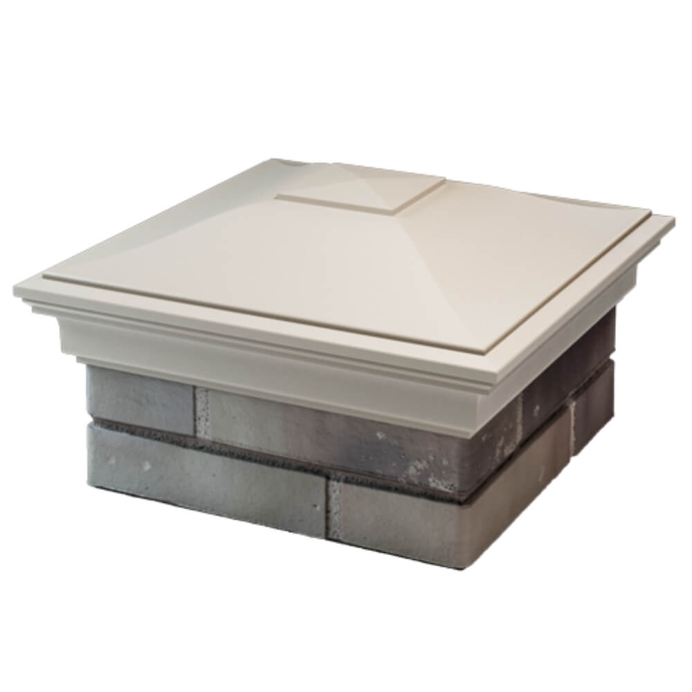 Колпак Zking Монблан Бежевый на столб 1.5х1.5 кирпича (385х385мм) в Брянске фото