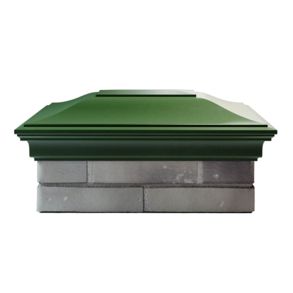 Колпак Zking Монблан Зеленый на столб 2х1.5 кирпича (515х385мм) в Брянске фото