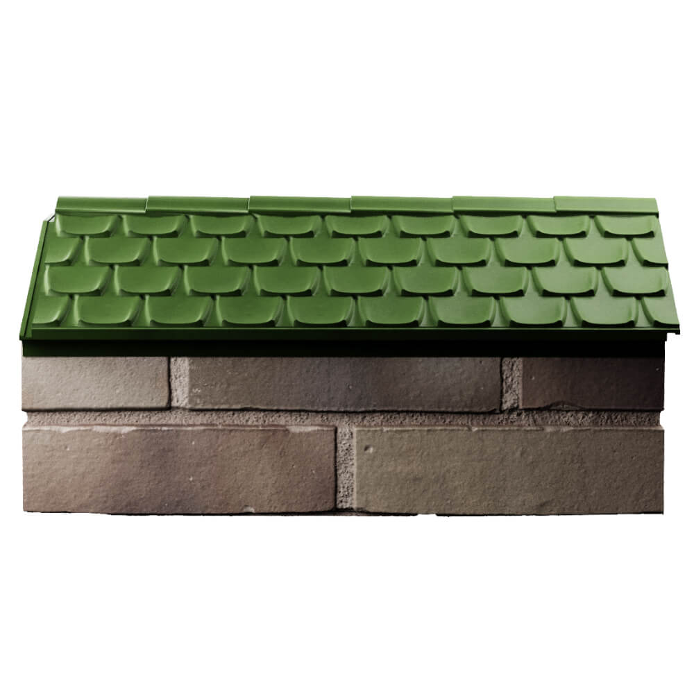 Парапет Zking Эльбрус Зеленый с посадкой на 1 кирпич (255мм) в Брянске фото