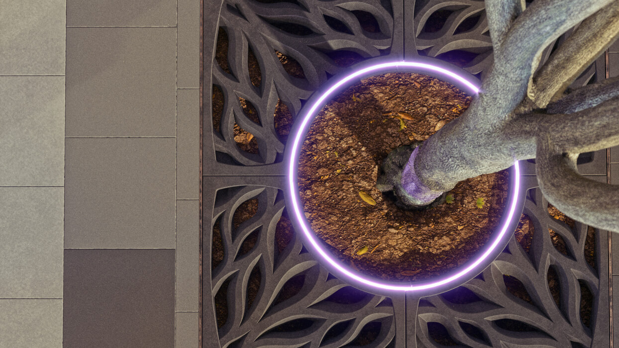 Приствольная решетка для дерева ZKING CRUST 1.2х1.2м Черная в Брянске фото