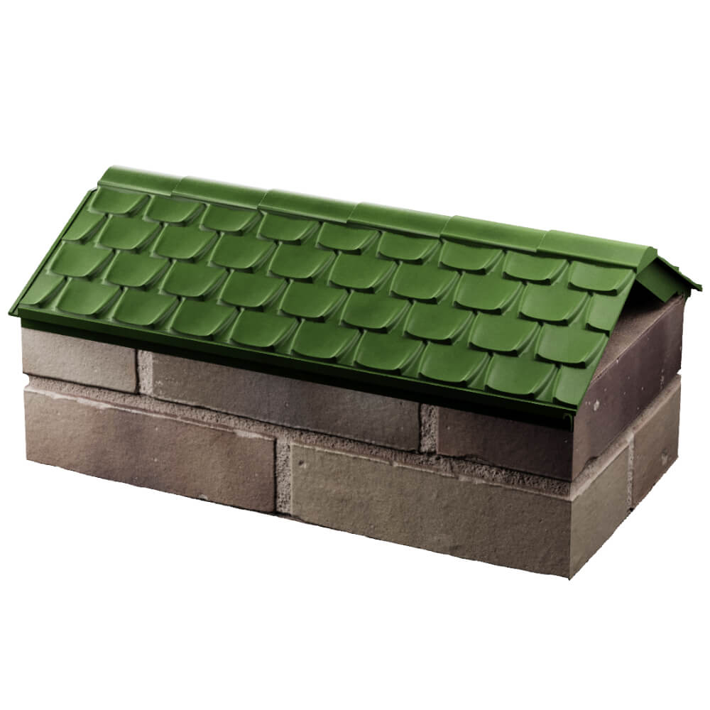 Парапет Zking Эльбрус Зеленый с посадкой на 1 кирпич (255мм) в Брянске фото