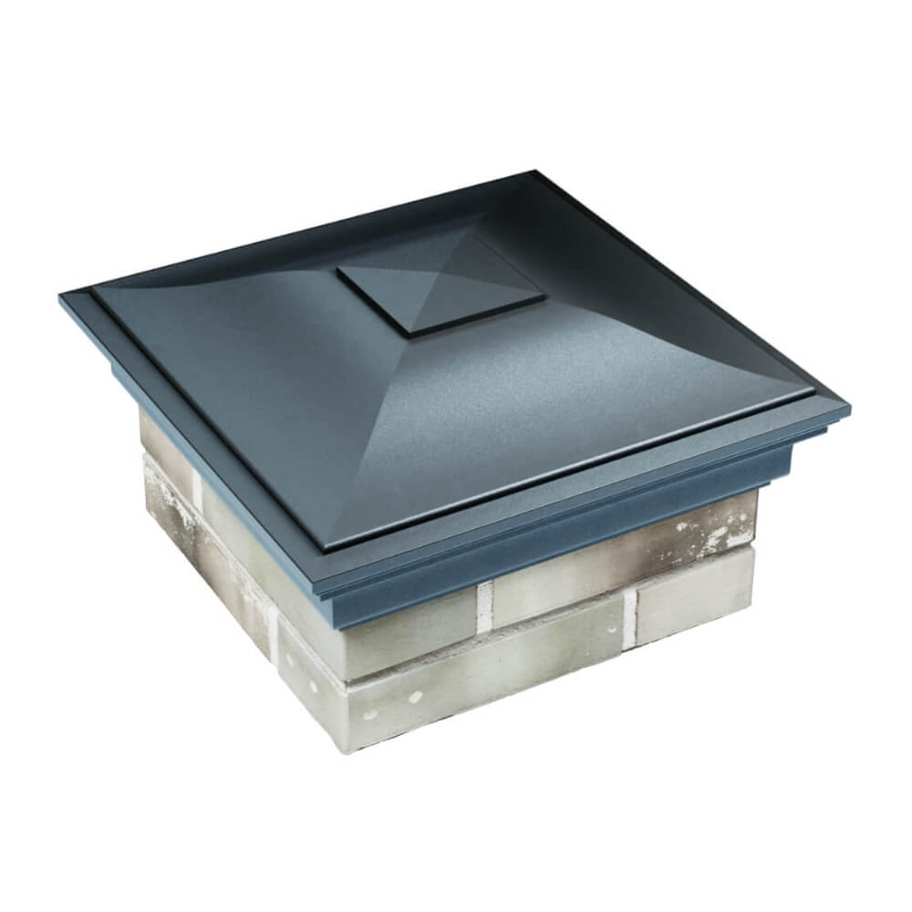 Колпак Zking Монблан Серый на столб 1.5х1.5 еврокирпича 0.7НФ (355х355мм) в Брянске фото