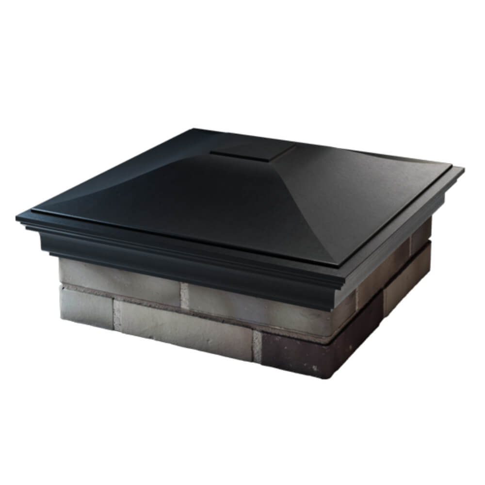 Колпак Zking Монблан Черный на столб 2х2 кирпича (515х515мм) в Брянске фото