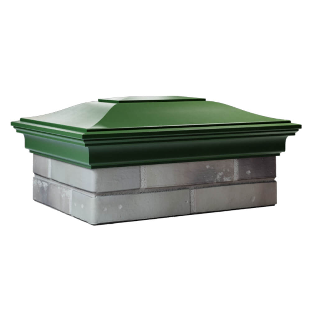 Колпак Zking Монблан Зеленый на столб 2х1.5 кирпича (515х385мм) в Брянске фото