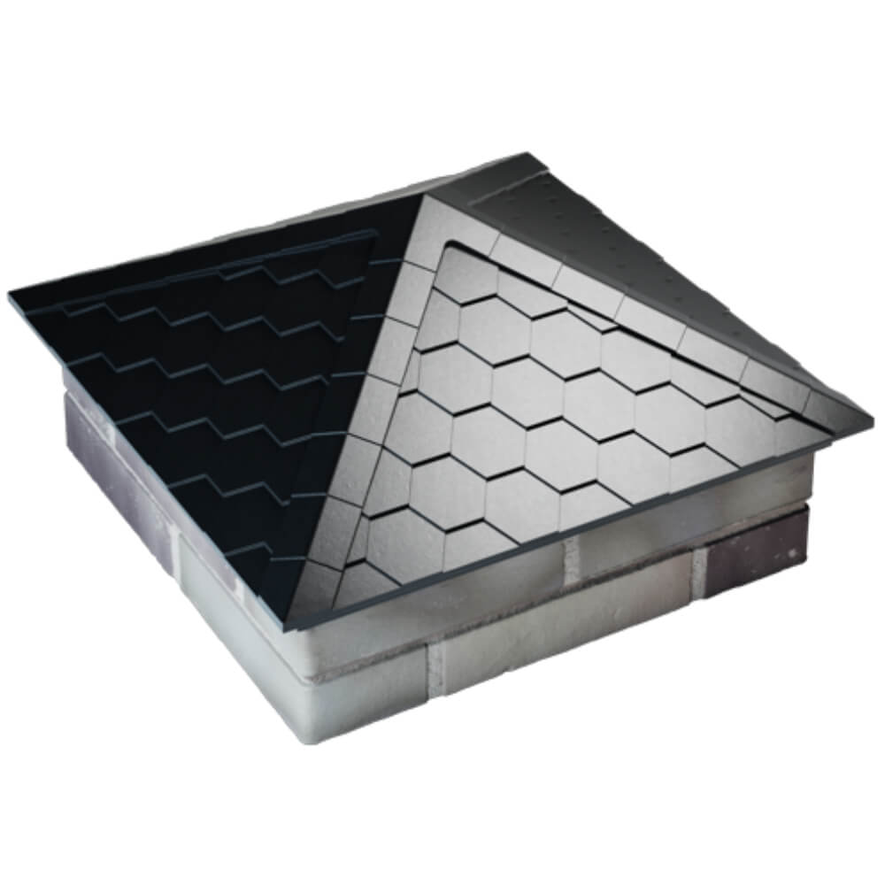 Колпак Zking Эверест Черный на столб 2х2 кирпича (535х535мм) Брянск фото