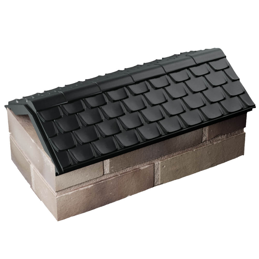 Парапет Zking Эльбрус Черный с посадкой на 1 кирпич (255мм) в Брянске фото