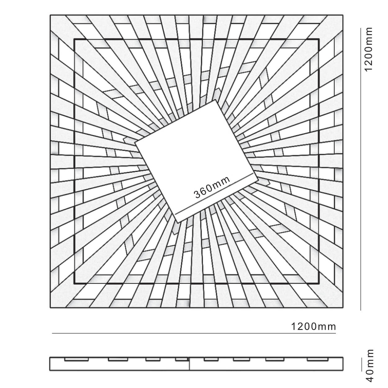 Приствольная решетка для дерева ZKING ATMOSPHERE 1.2х1.2м Черная в Брянске фото
