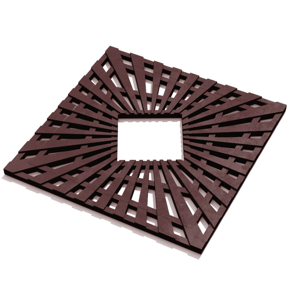 Приствольная решетка для дерева ZKING ATMOSPHERE 1.2х1.2м Коричневая в Брянске фото