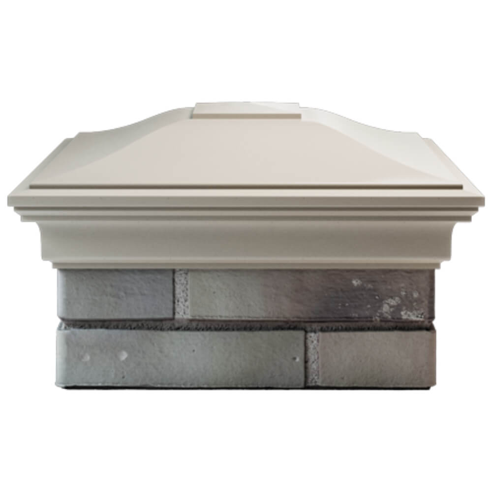 Колпак Zking Монблан Бежевый на столб 1.5х1.5 кирпича (385х385мм) Брянск фото