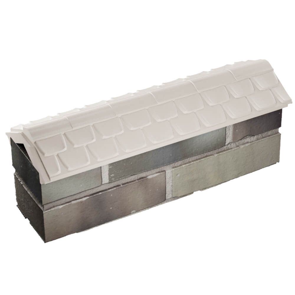 Парапет Zking Эльбрус Бежевый с посадкой на 0.5 кирпича (130мм) в Брянске фото