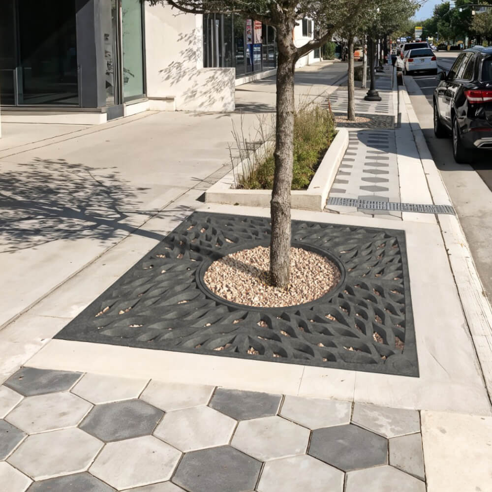 Приствольная решетка для дерева ZKING CRUST 2х2м Черная в Брянске фото