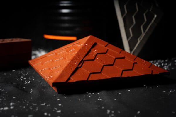 Колпак Zking Эверест Красный на столб 1.5х1.5 кирпича (390х390мм) в Брянске фото