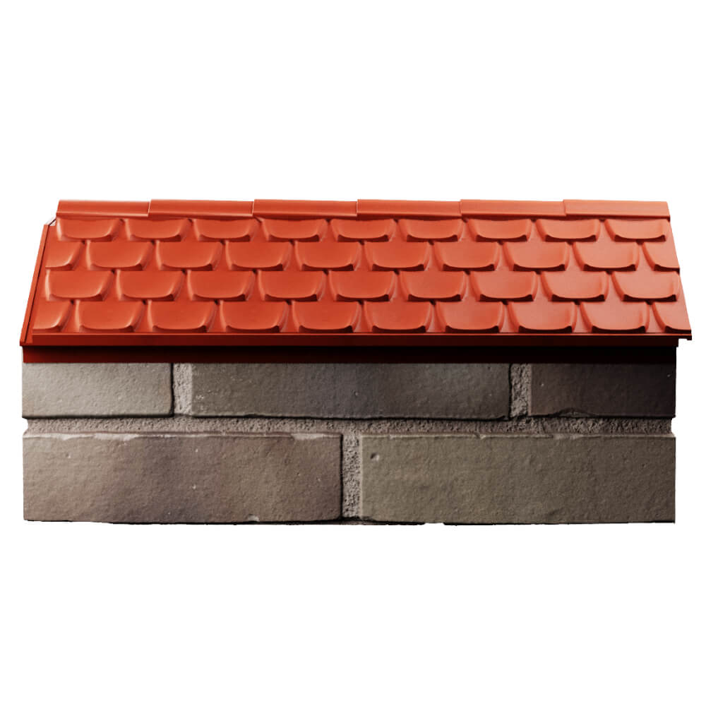 Парапет Zking Эльбрус Красный с посадкой на 1 кирпич (255мм) в Брянске фото
