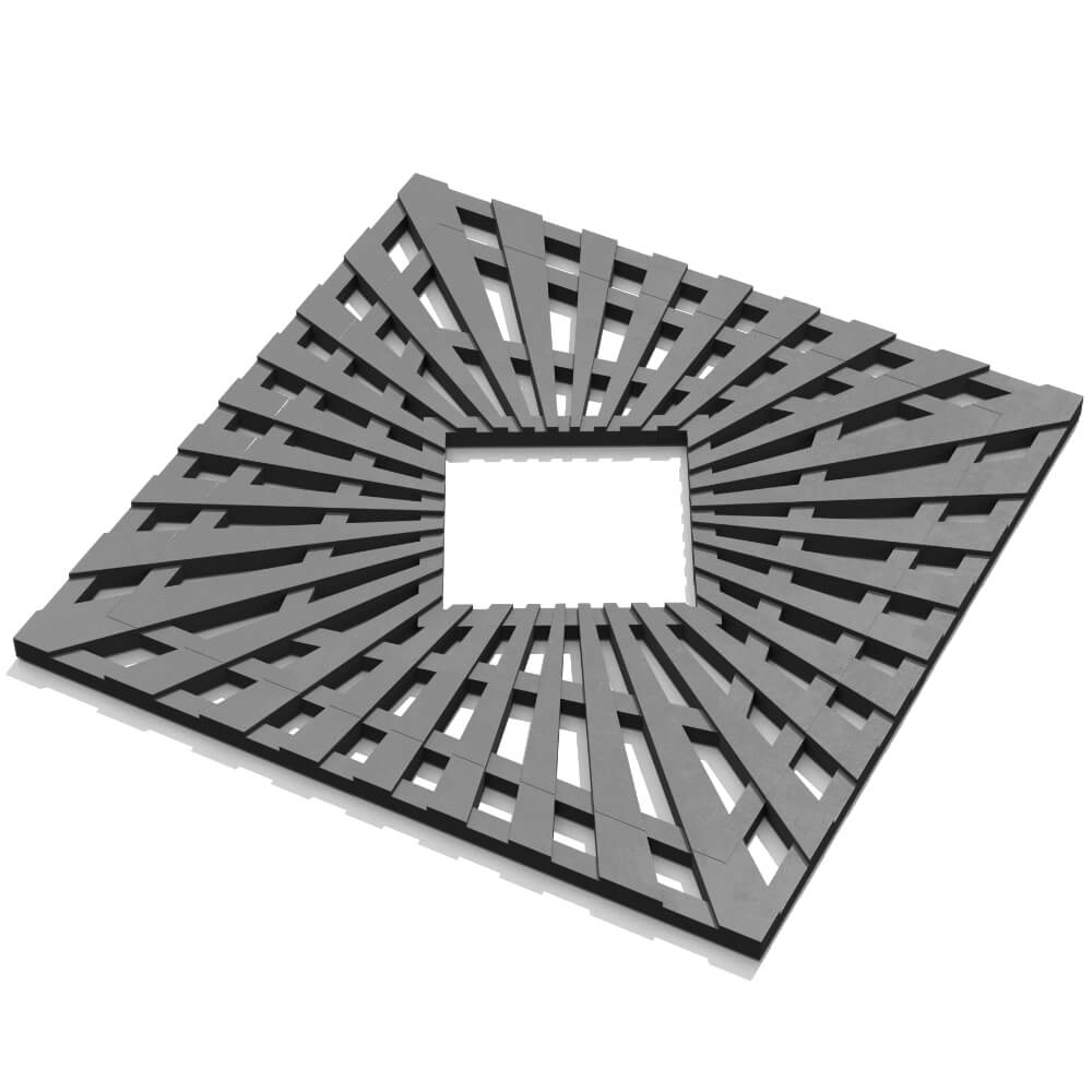 Приствольная решетка для дерева ZKING ATMOSPHERE 1.2х1.2м Серая в Брянске фото