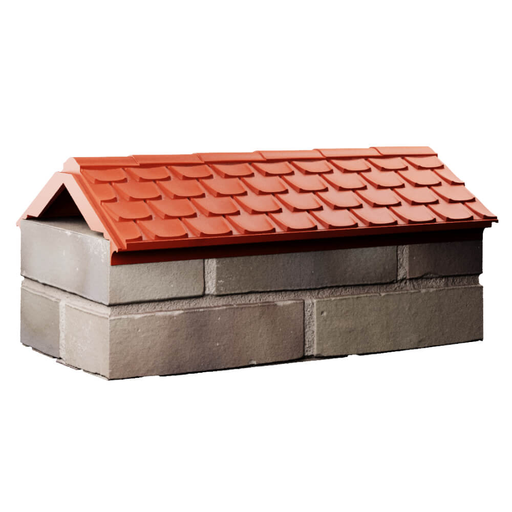 Парапет Zking Эльбрус Красный с посадкой на 1 кирпич (255мм) Брянск фото