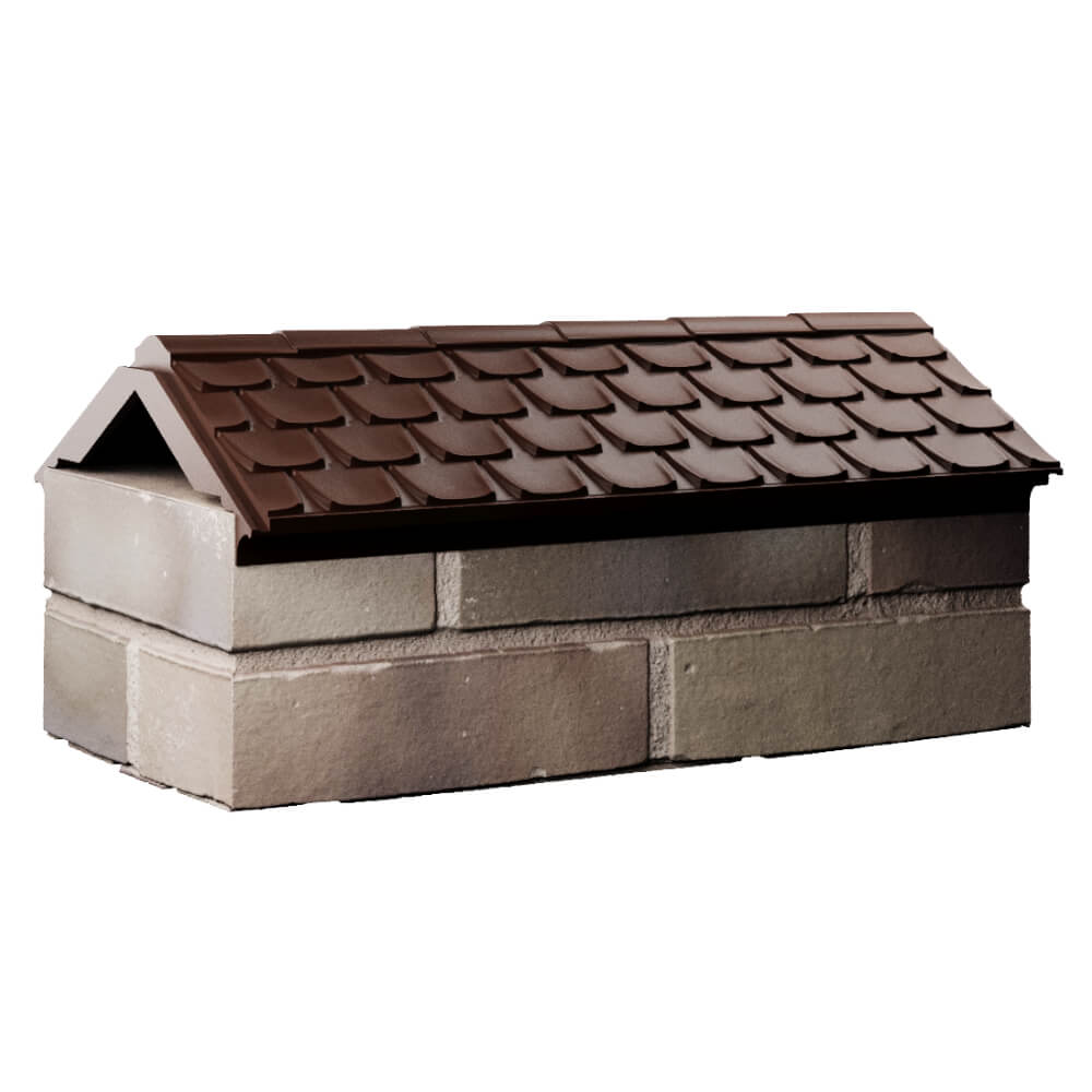 Парапет Zking Эльбрус Коричневый с посадкой на 1 кирпич (255мм) Брянск фото