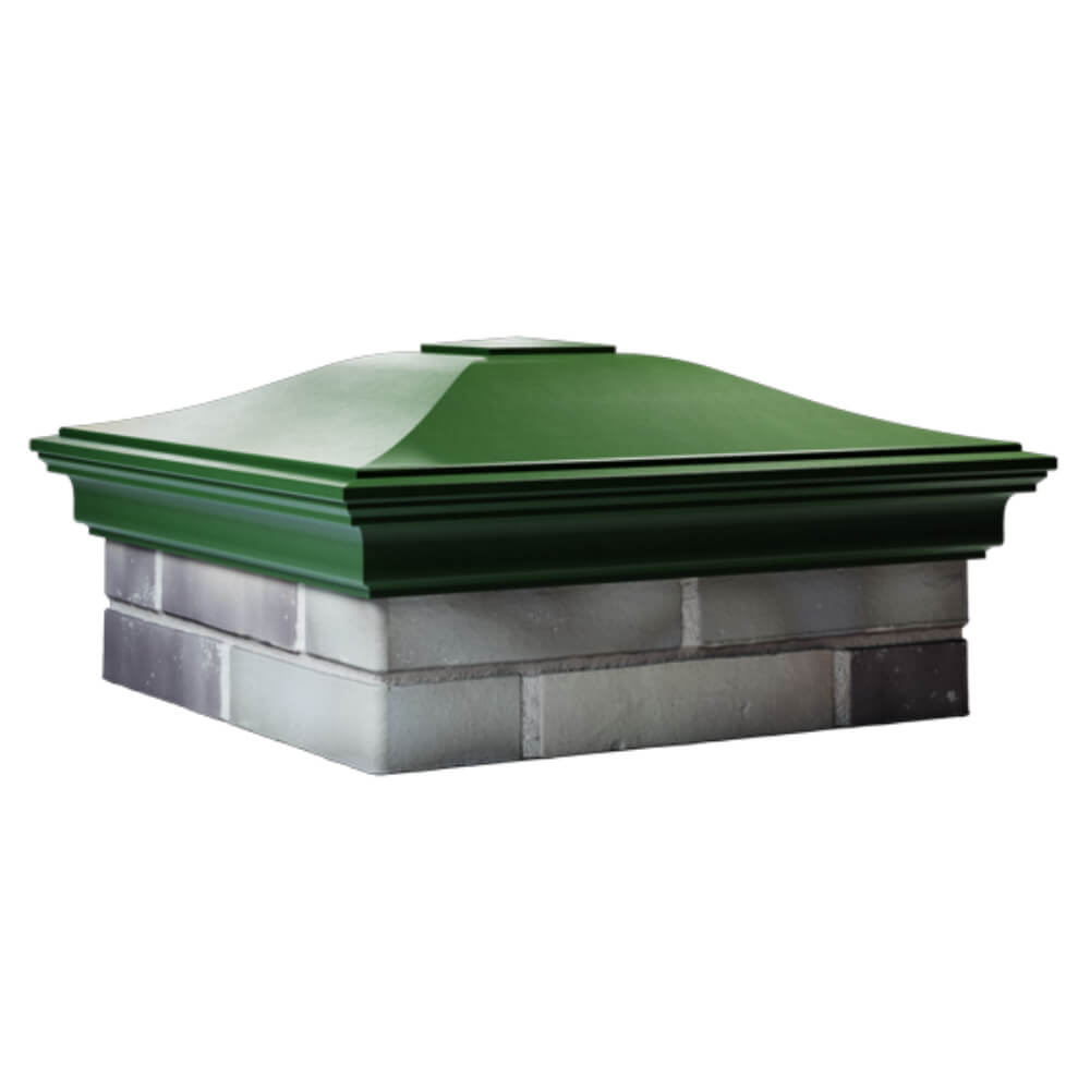 Колпак Zking Монблан Зеленый на столб 2х2 кирпича (515х515мм) в Брянске фото