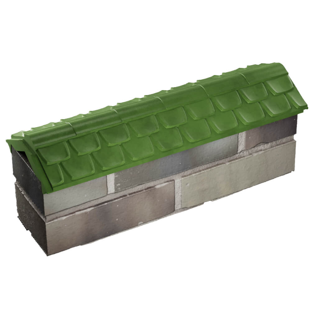 Парапет Zking Эльбрус Зеленый с посадкой на 0.5 кирпича (130мм) в Брянске фото